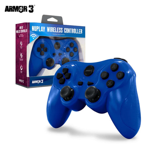 NuPlay PS3® Wireless Game Controller - Armor3 - Blue